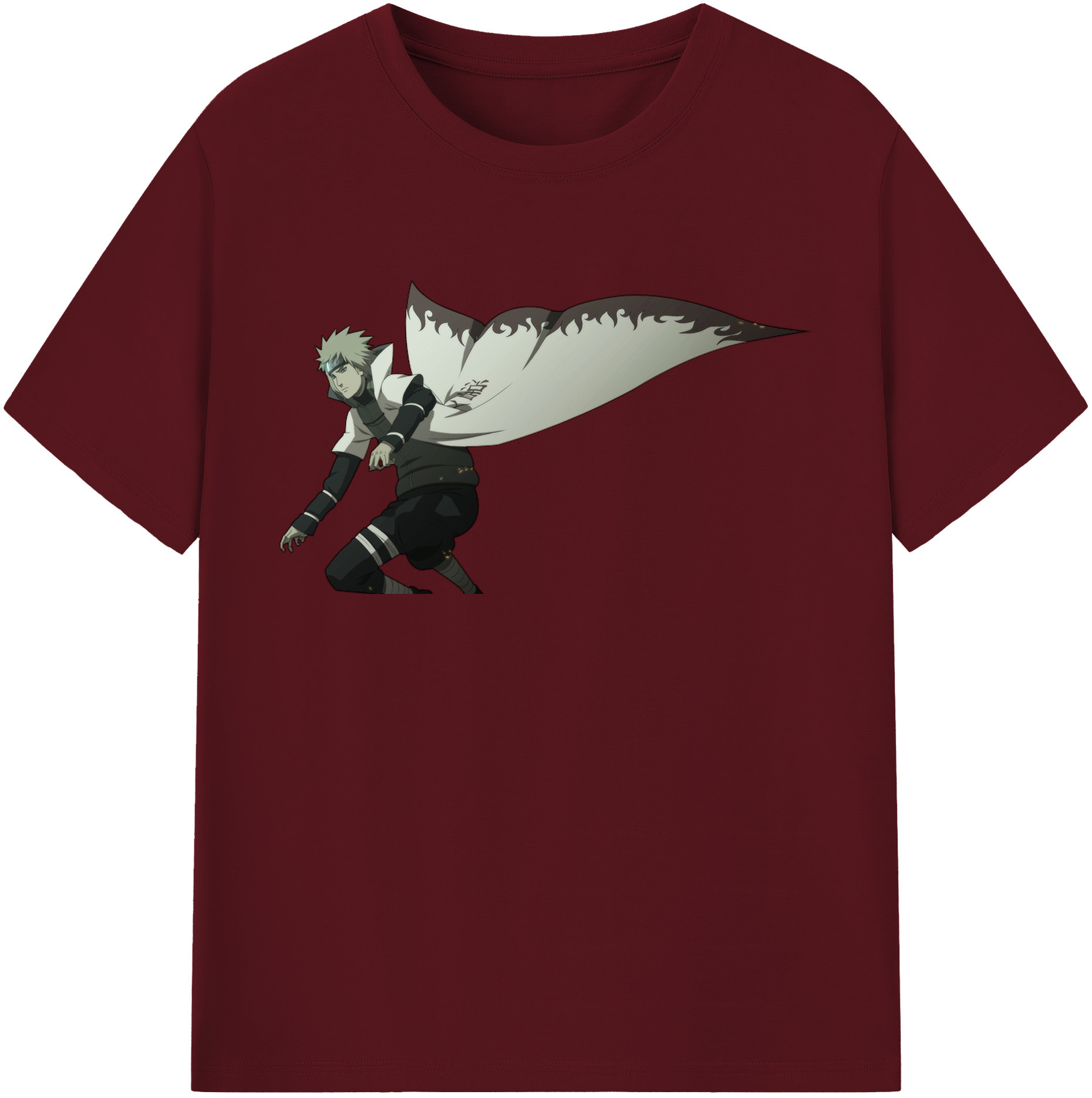 （画像用） NARUTO -ナルト- 波風 ミナト Namikaze Minato 綿100％半袖Tシャツ（フロントプリント）